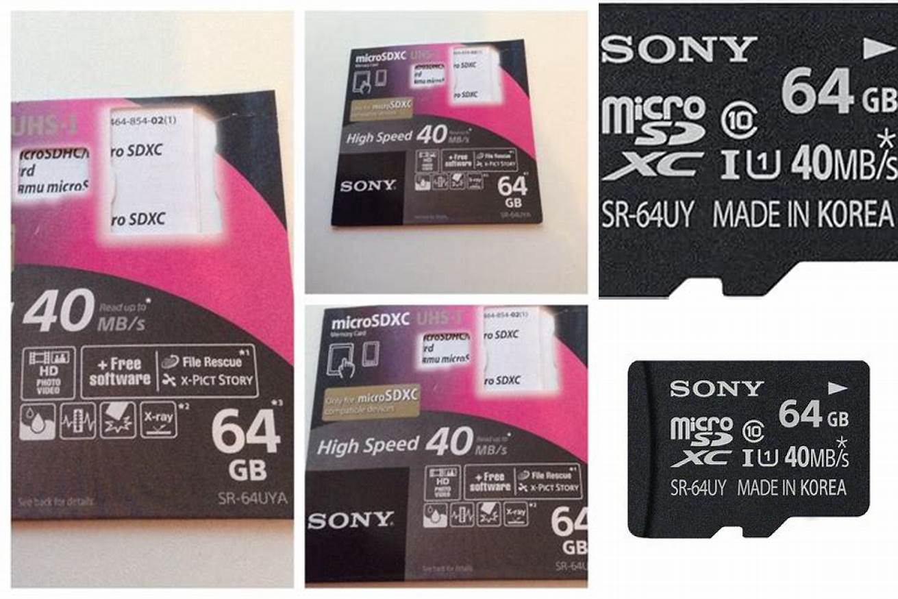6. Sony SR-64UYA MicroSDXC