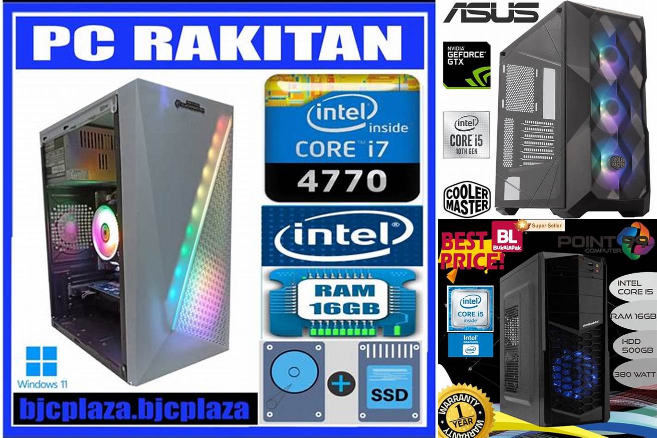 7. PC Rakitan Core i5 RAM 16GB - Brand G