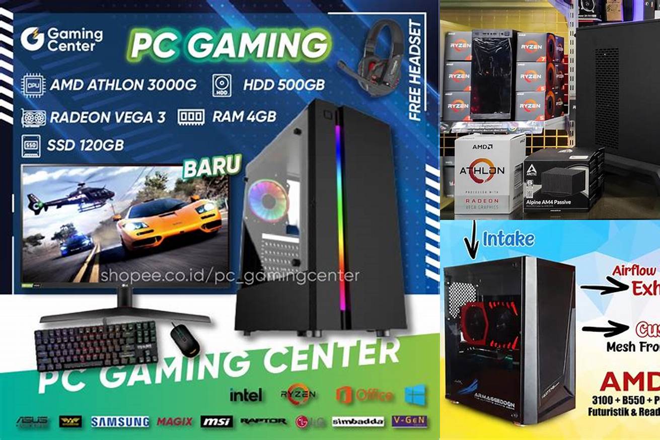 7. Rakit PC Gaming Murah - AMD Athlon 3000G