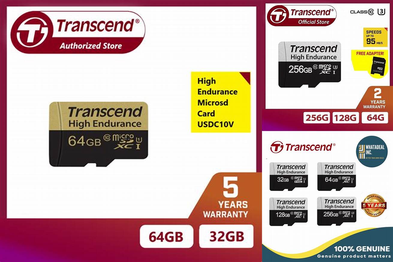 7. Transcend High Endurance MicroSDXC