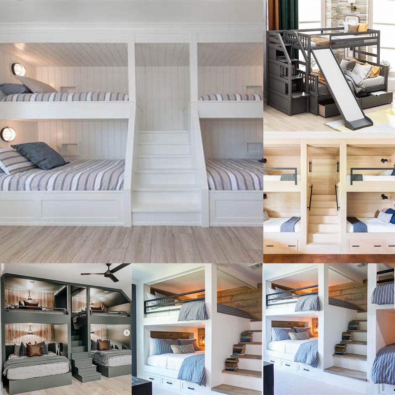1 Bunk beds with built-in storage