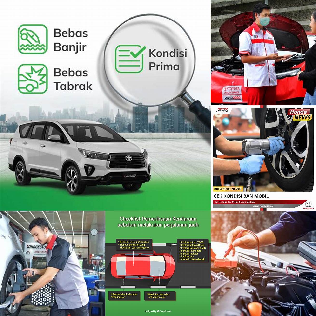 1 Periksa kondisi mobil secara menyeluruh