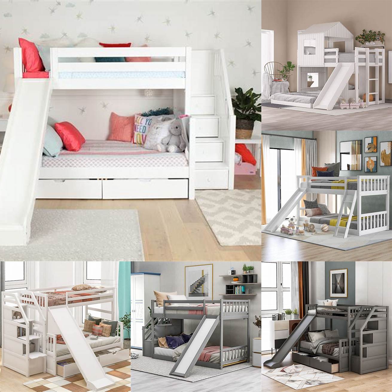 2 Bunk Bed with Slide