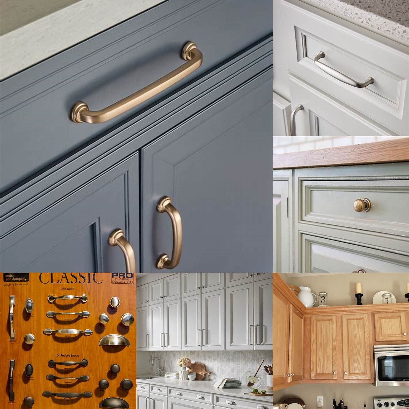 3 Finishes for Kitchen Cabinet Knobs