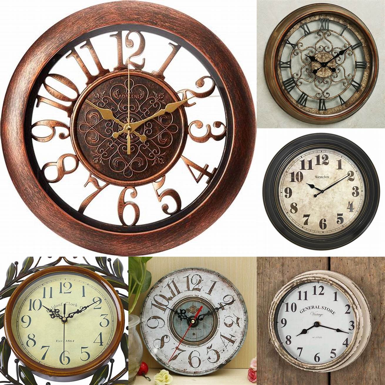 4 Vintage-Inspired Wall Clock