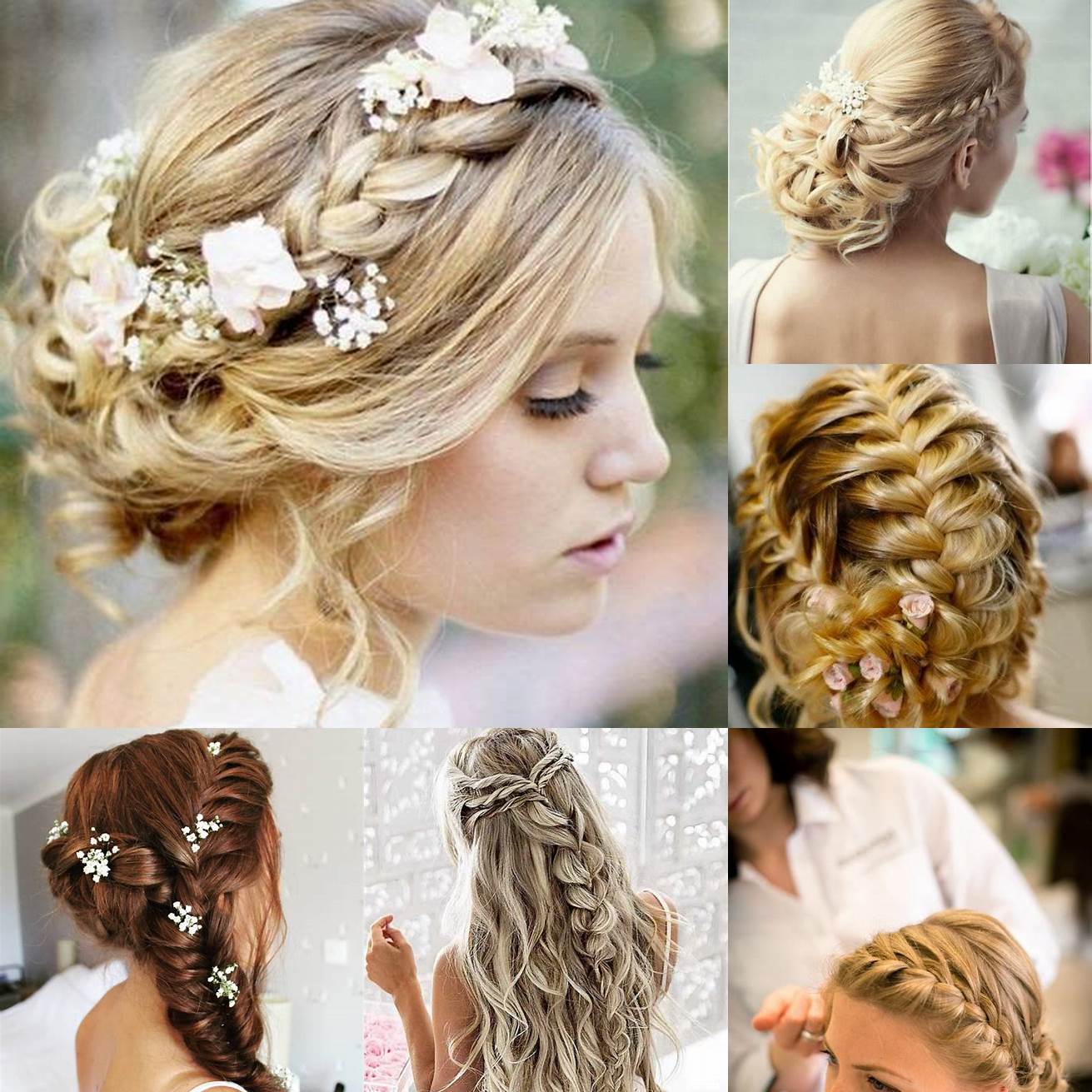 5 Coiffure de mariage natte française