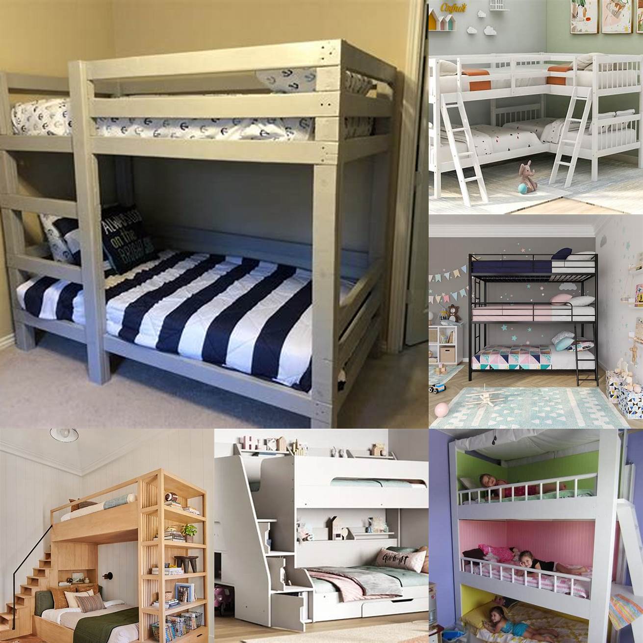 A bunk bed is a great way to save space and provide a fun sleeping area for siblings or sleepovers You can also use the bottom bunk as a play area or study space