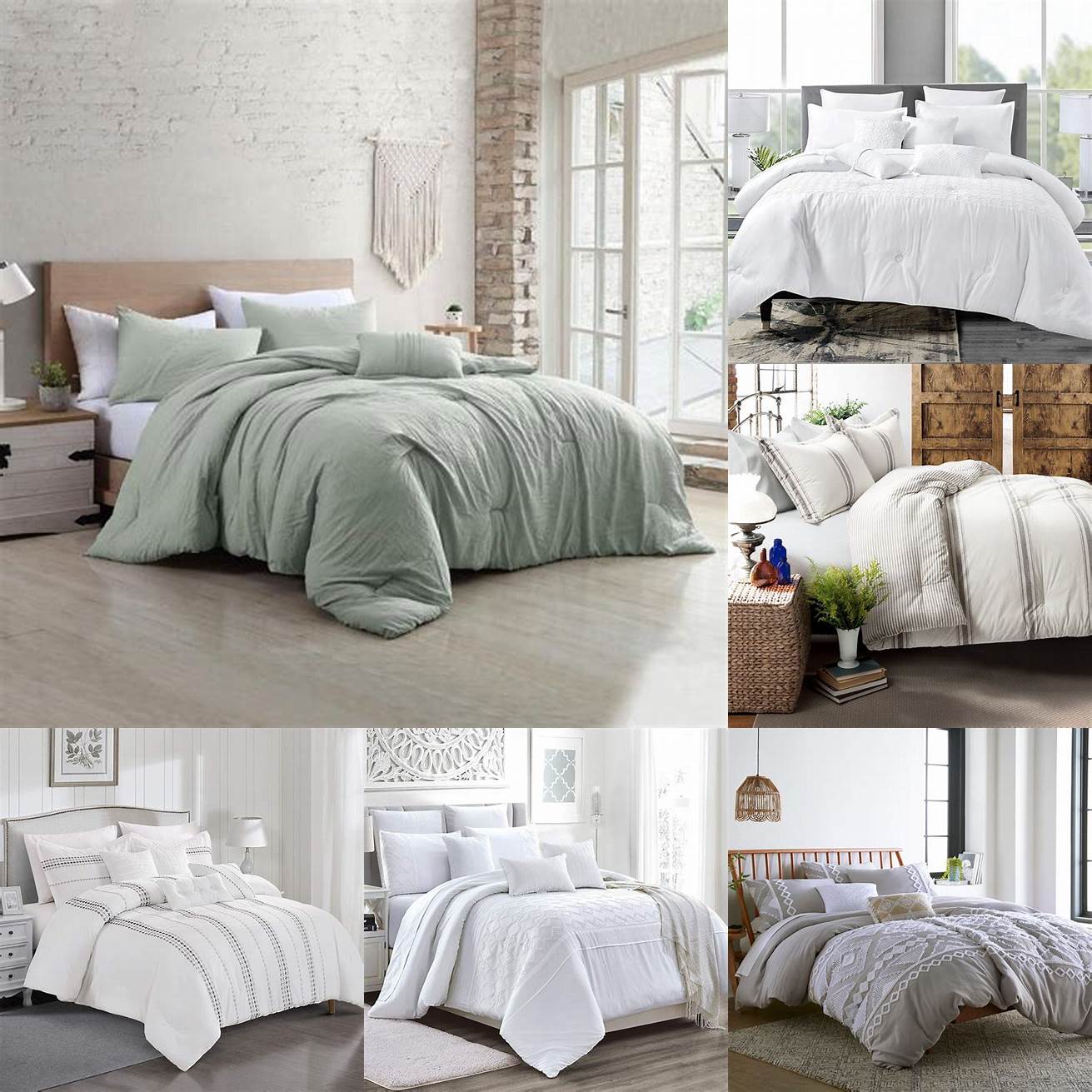 A sleek and minimalist comforter is a popular choice in modern bedding