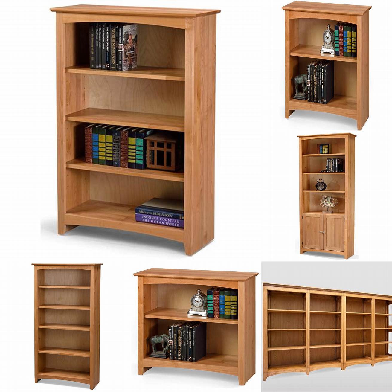 A stylish Swedish wooden bookcase with plenty of storage space