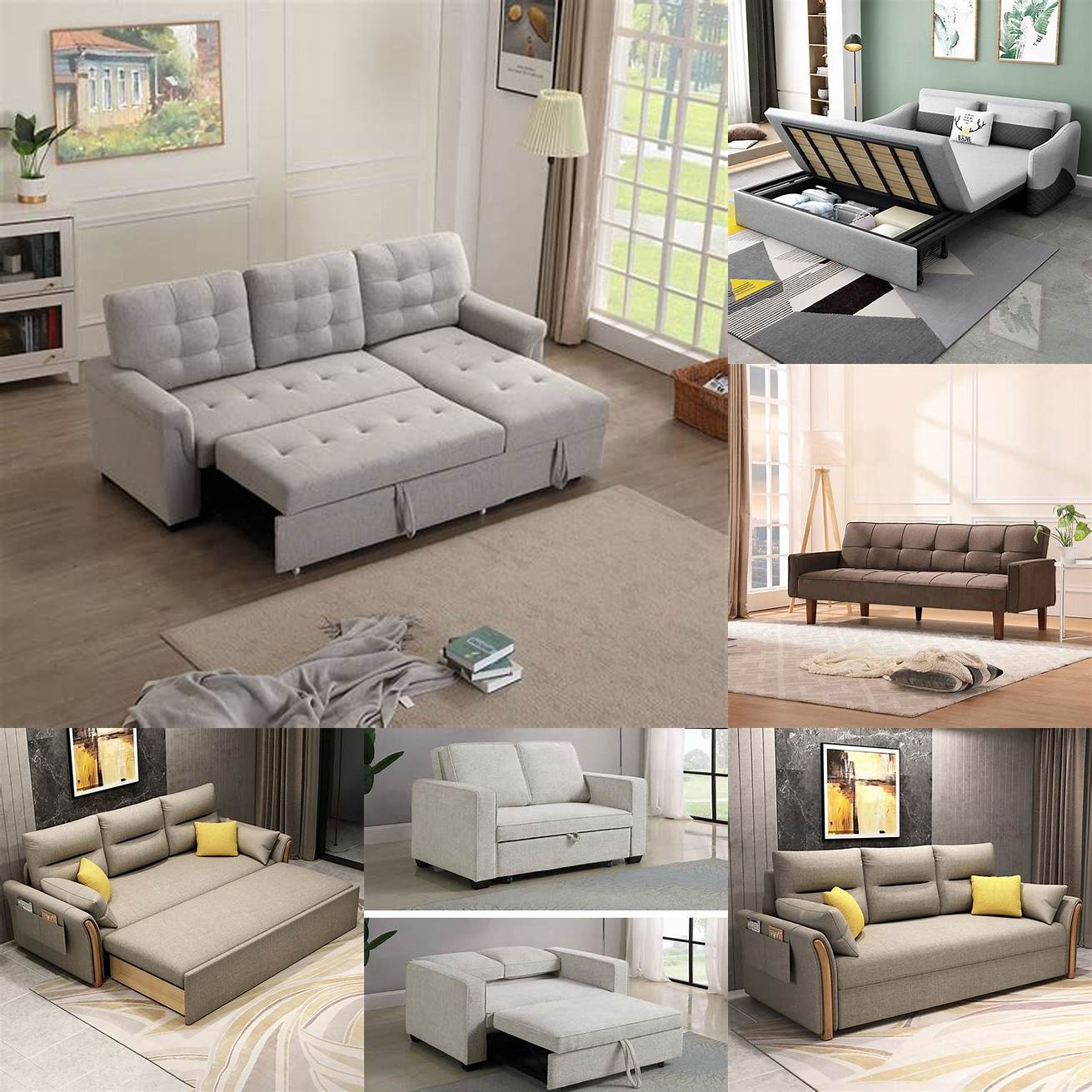 A white Full Sleeper Sofa is a great option for a modern living room