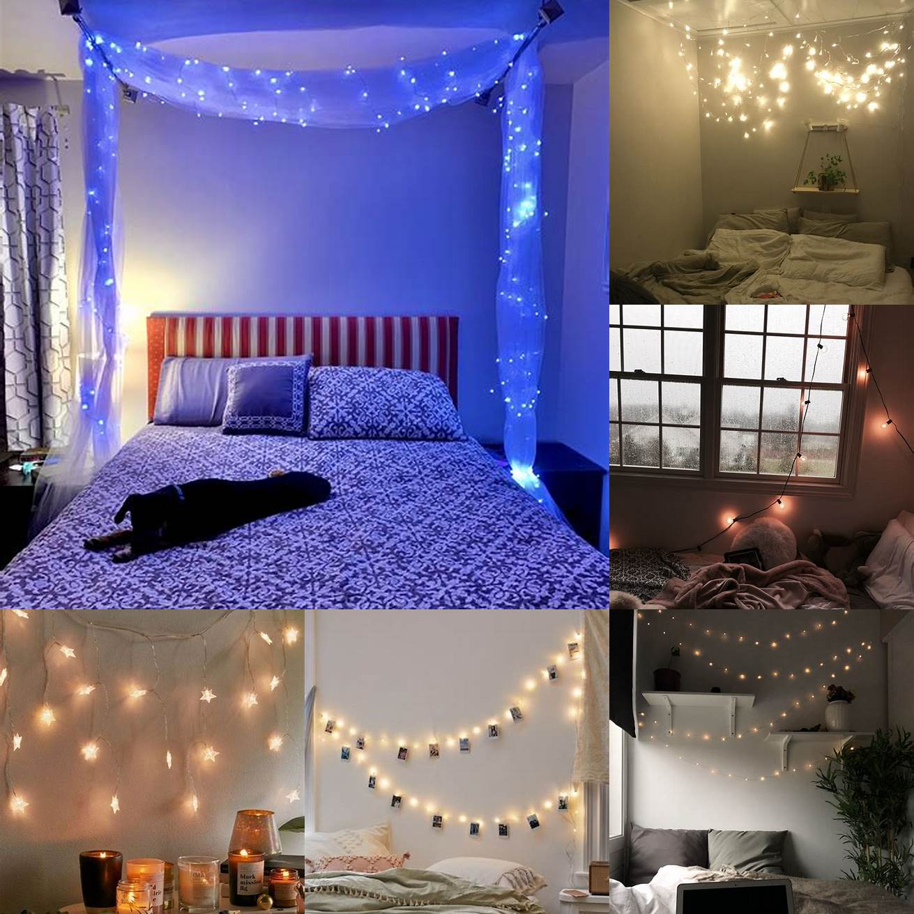 Add fairy lights for a cozy and whimsical touch