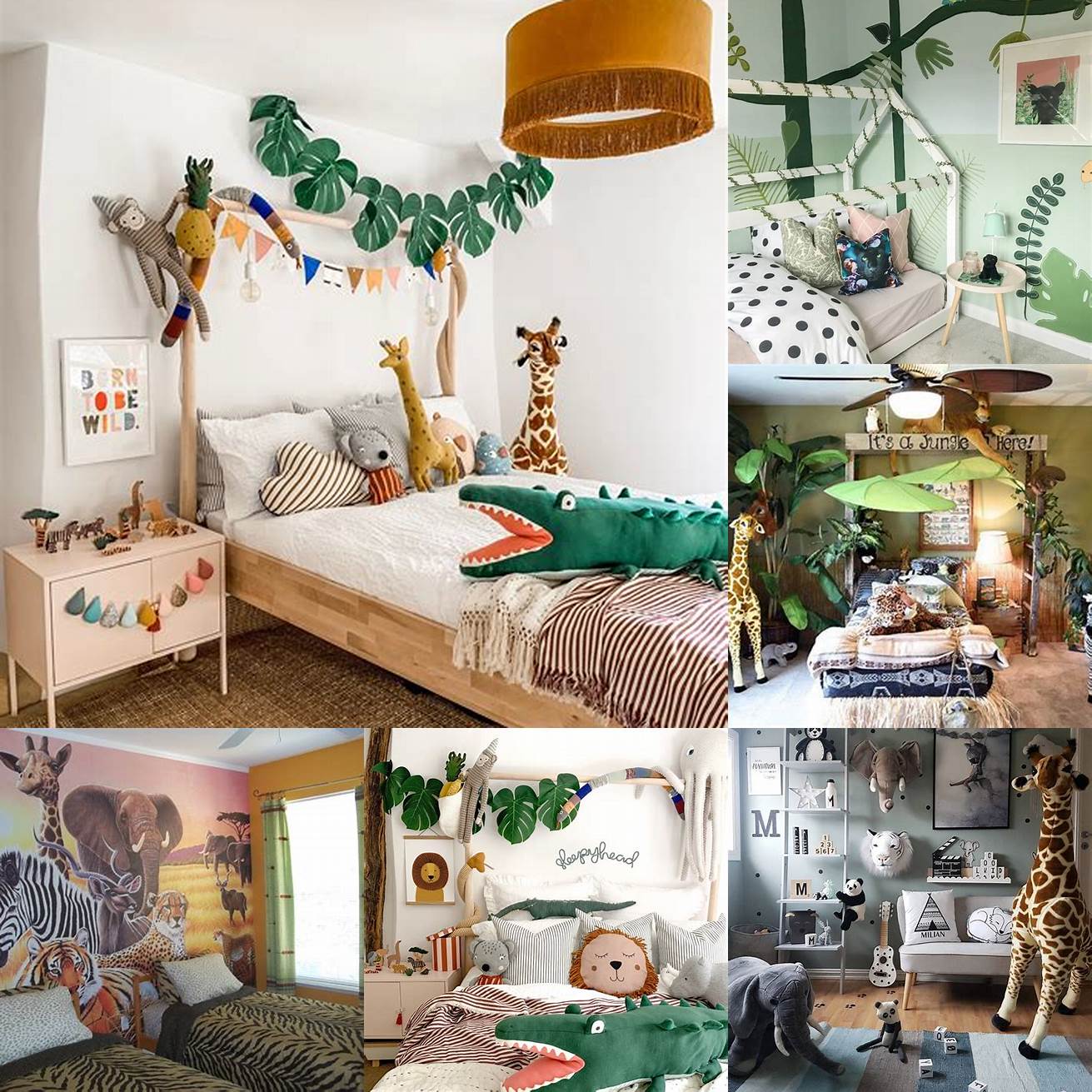 An animal-themed bedroom is a great choice for kids who love animals You can use animal prints and stuffed animals as decor