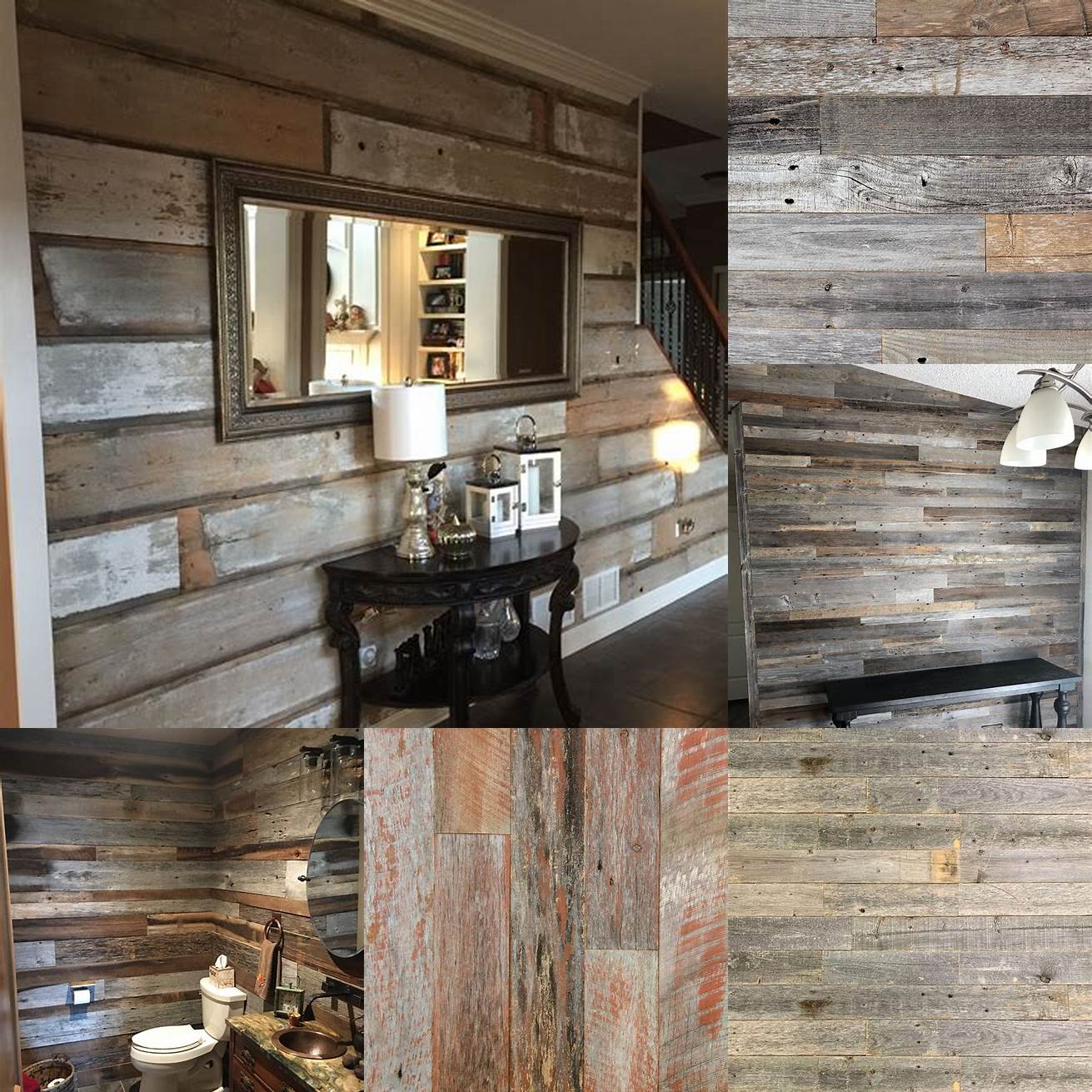 Barnwood This is wood that has been weathered by exposure to the elements Barnwood has a rustic aged look that can add a lot of charm to a bathroom
