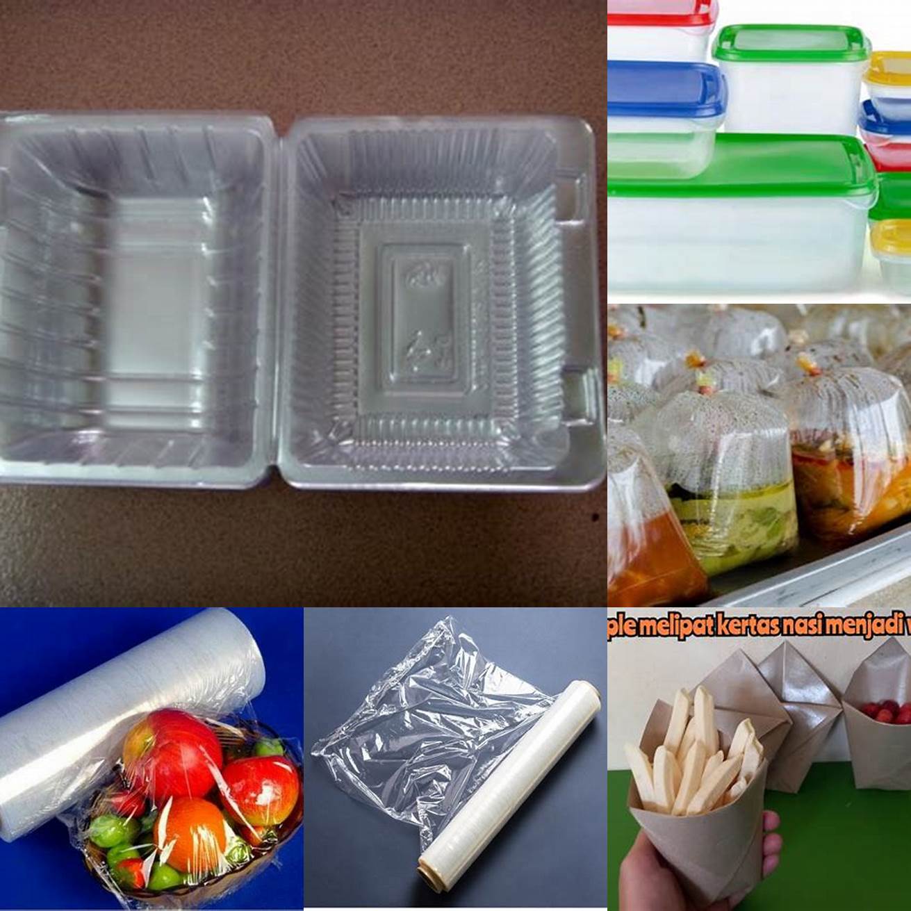 Bawa wadah tertutup atau bungkus makanan dengan plastik wrap