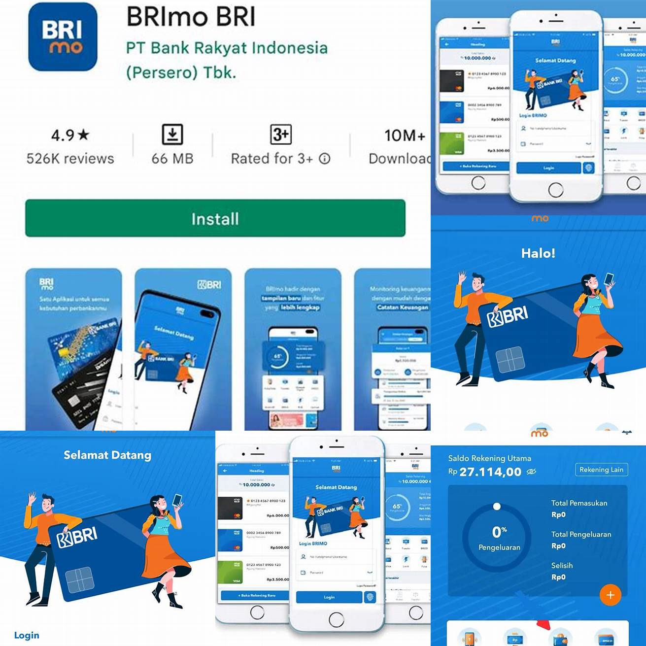 Buka aplikasi Mobile Banking BRI