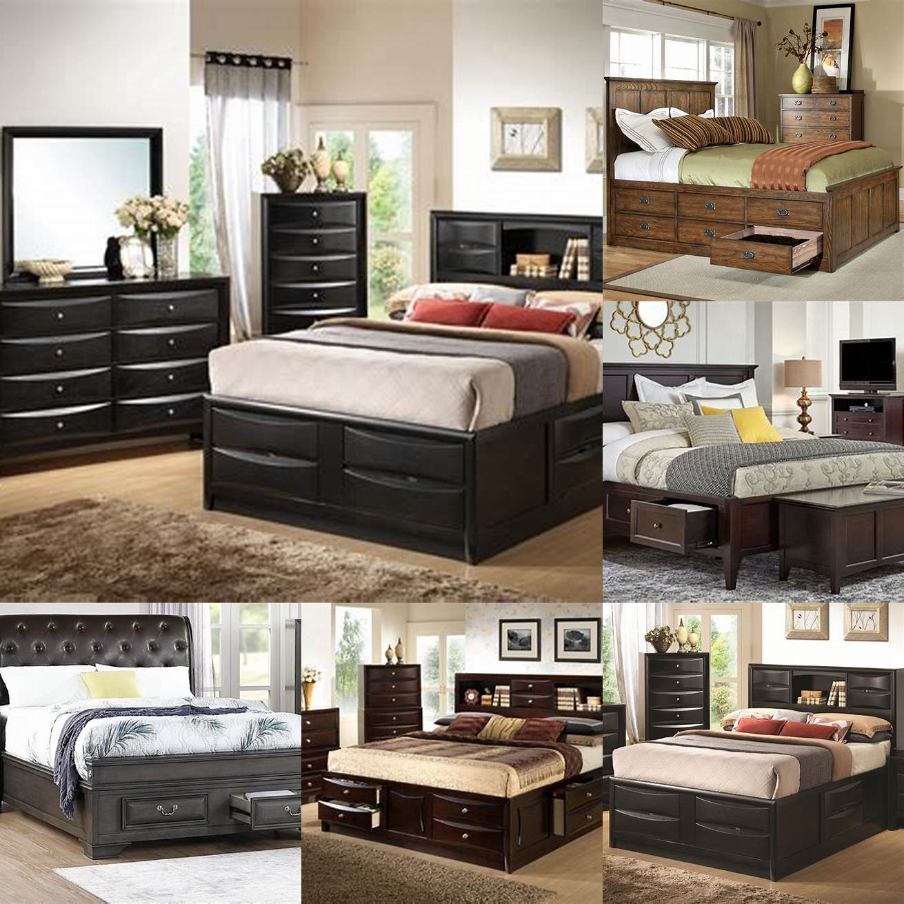Cal King Bedroom Set with Storage