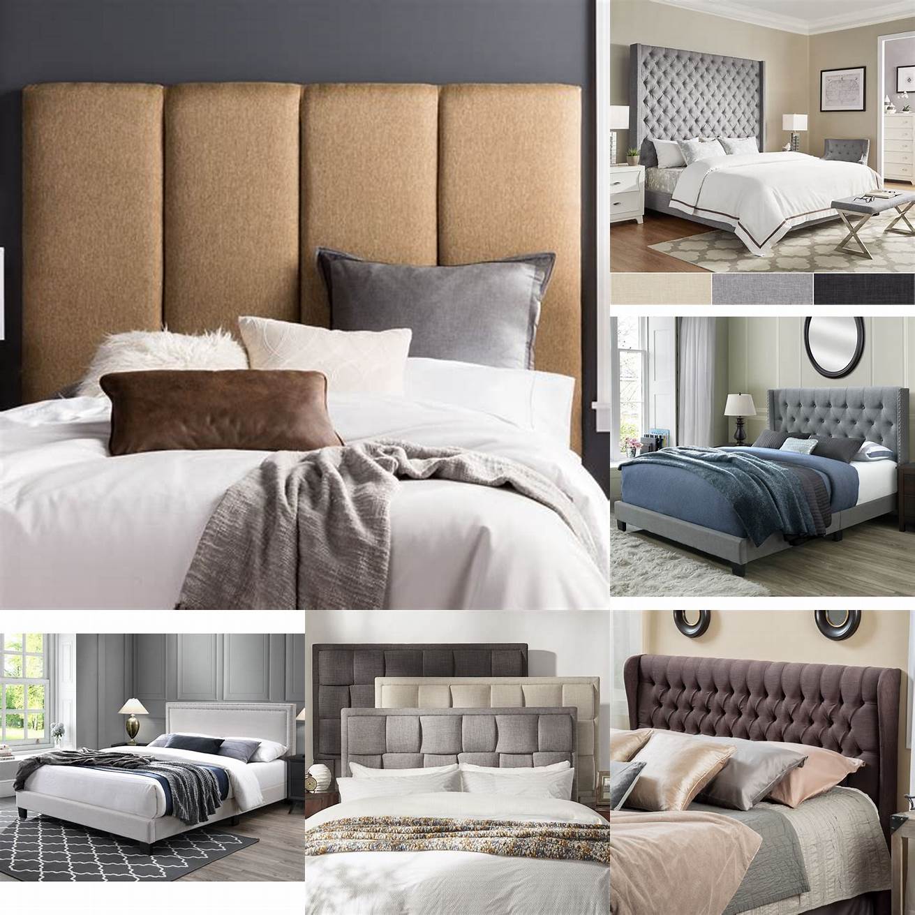 Comfort - The cushioned headboards and footboards on upholstered beds provide a comfortable place to rest your head and feet