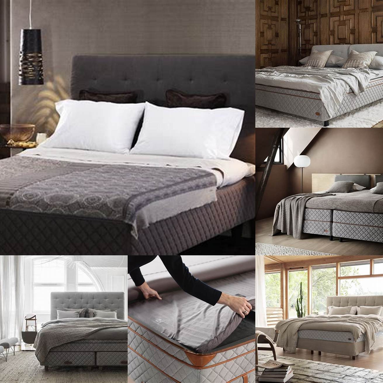 Comparison image of the Duxiana Bed and a standard mattress