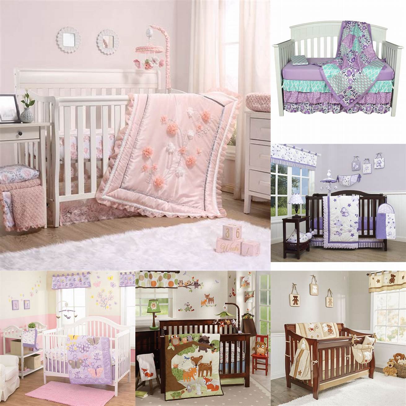 Crib Bedding Sets The most common type of nursery bedding set crib bedding sets are designed to fit standard size cribs and usually include a fitted sheet a crib skirt and a quilt or comforter