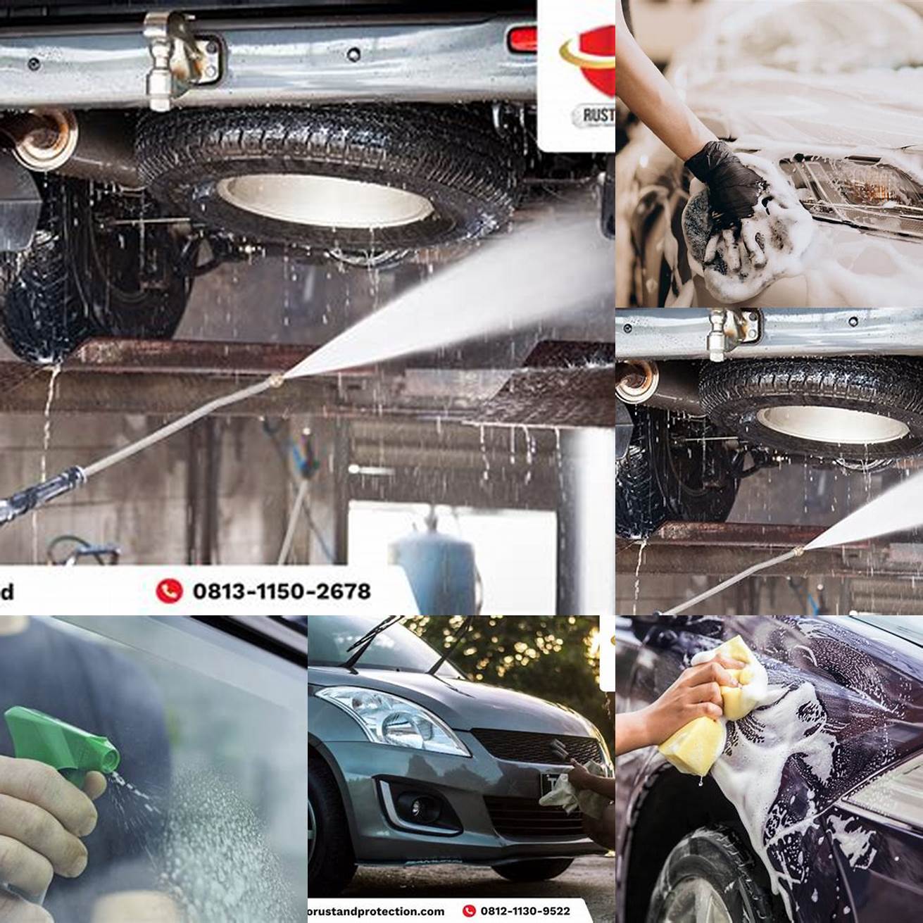Cuci kaca mobil secara rutin