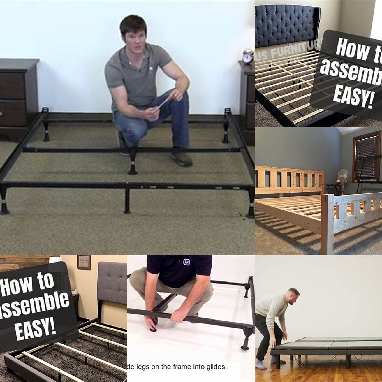 Easy assembly Bed frame kings are easy to assemble and disassemble