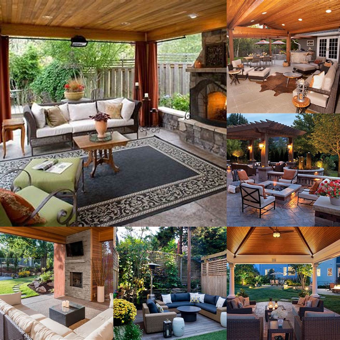 Enhance outdoor living spaces