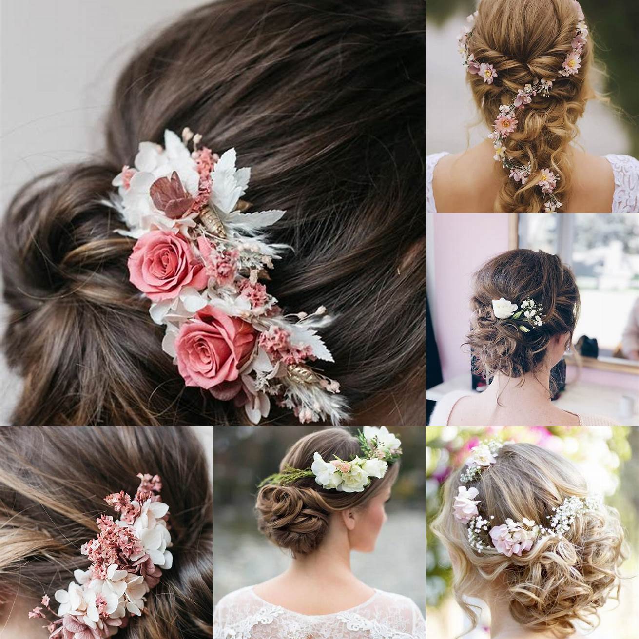 Fleurs les fleurs sont un accessoire intemporel pour les coiffures de mariage Elles peuvent être portées sur des coiffures Nappy telles que les Bantu knots ou les tresses pour un effet romantique et sophistiqué