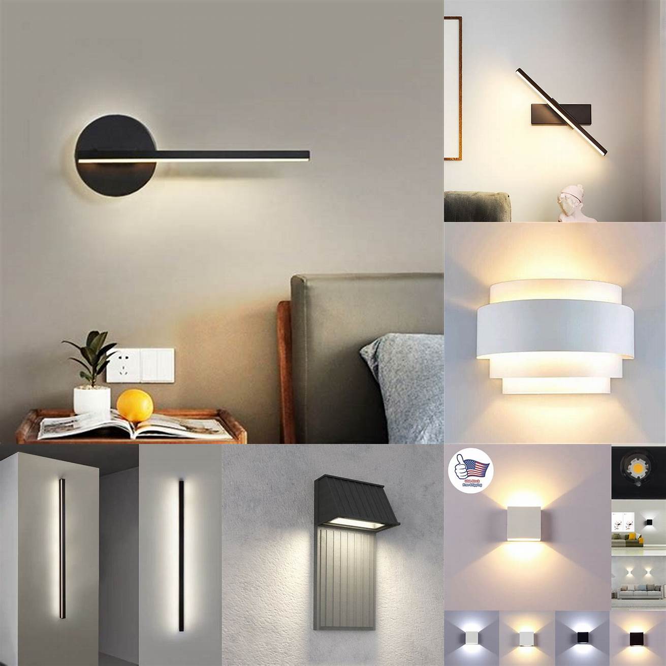 Flush mount wall lights for a minimalist look