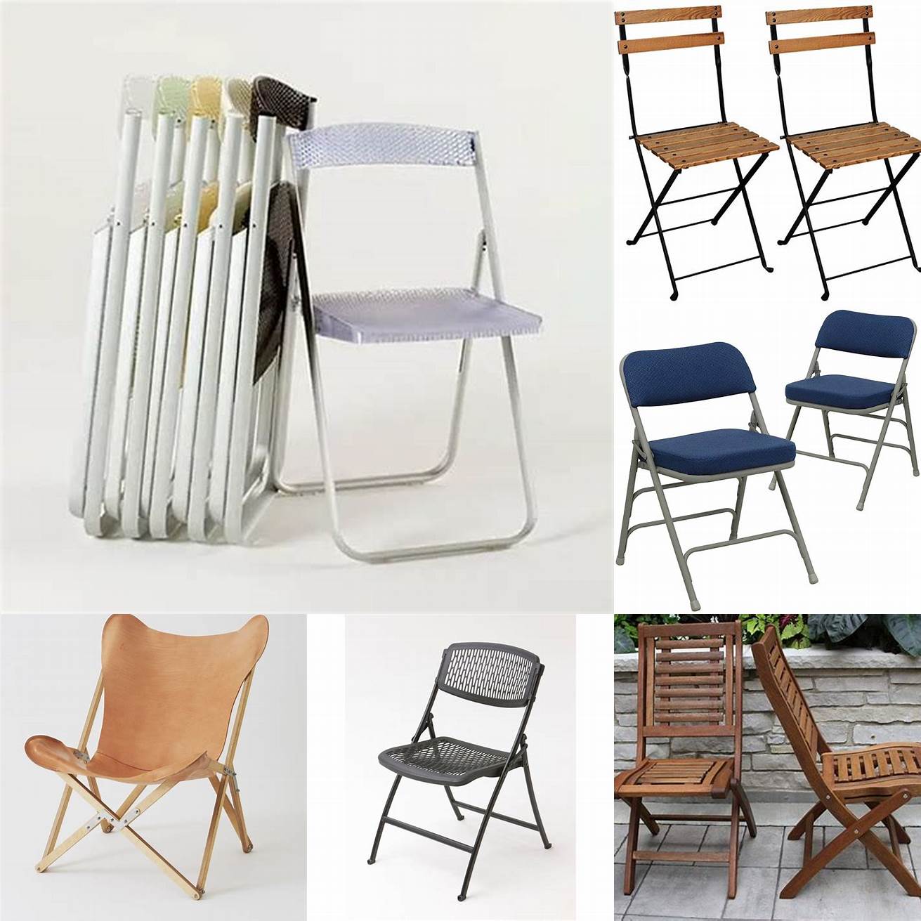 Folding chairs are perfect for small spaces as they can be easily stored away when not in use