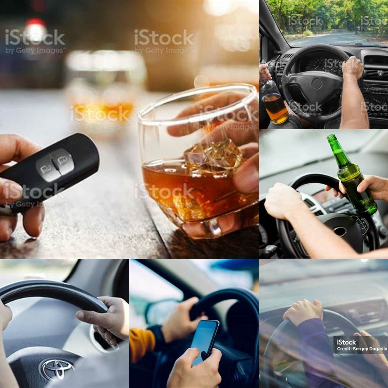 Gambar tangan yang memegang minuman saat mengemudi