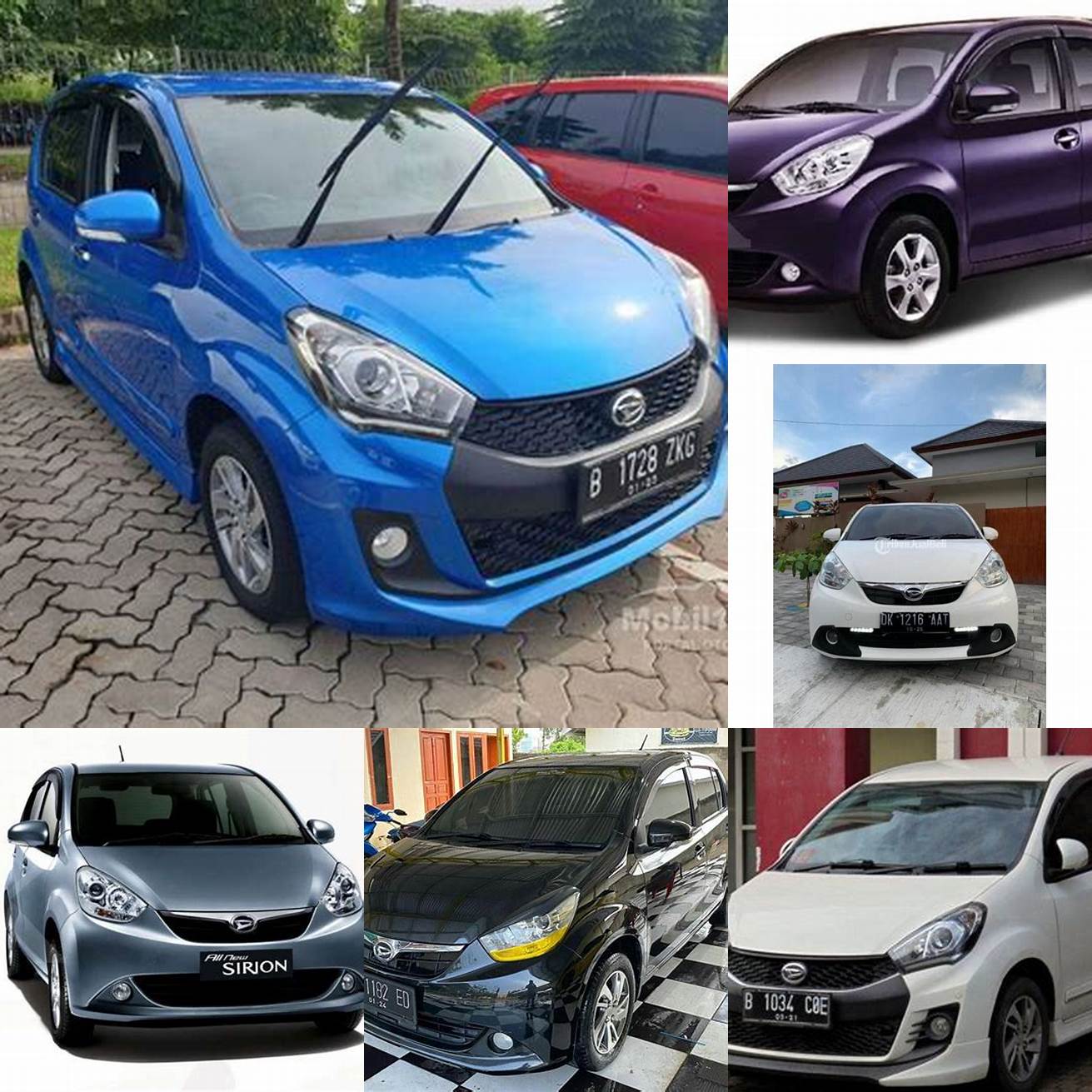Harga mobil Sirion bekas tahun 2014 - 2016 berkisar antara 120 - 150 juta rupiah