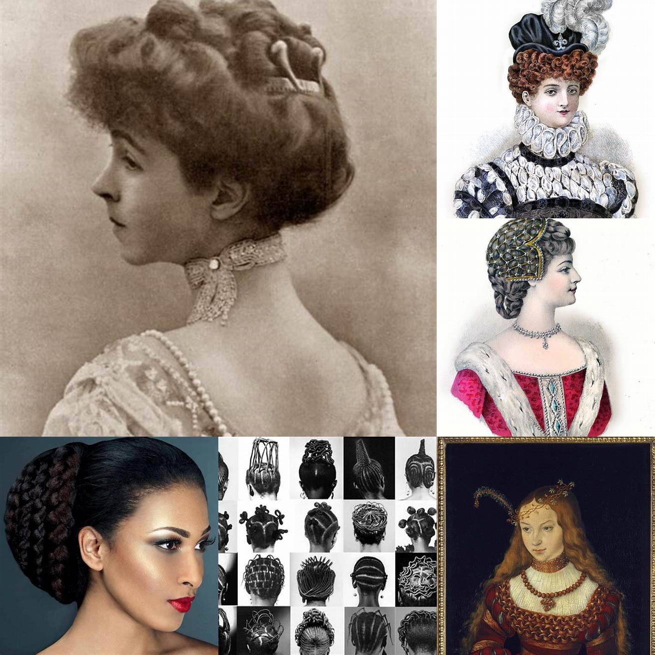 Image 3 - Femme portant une version plus simple de lancienne coiffure féminine synonyme