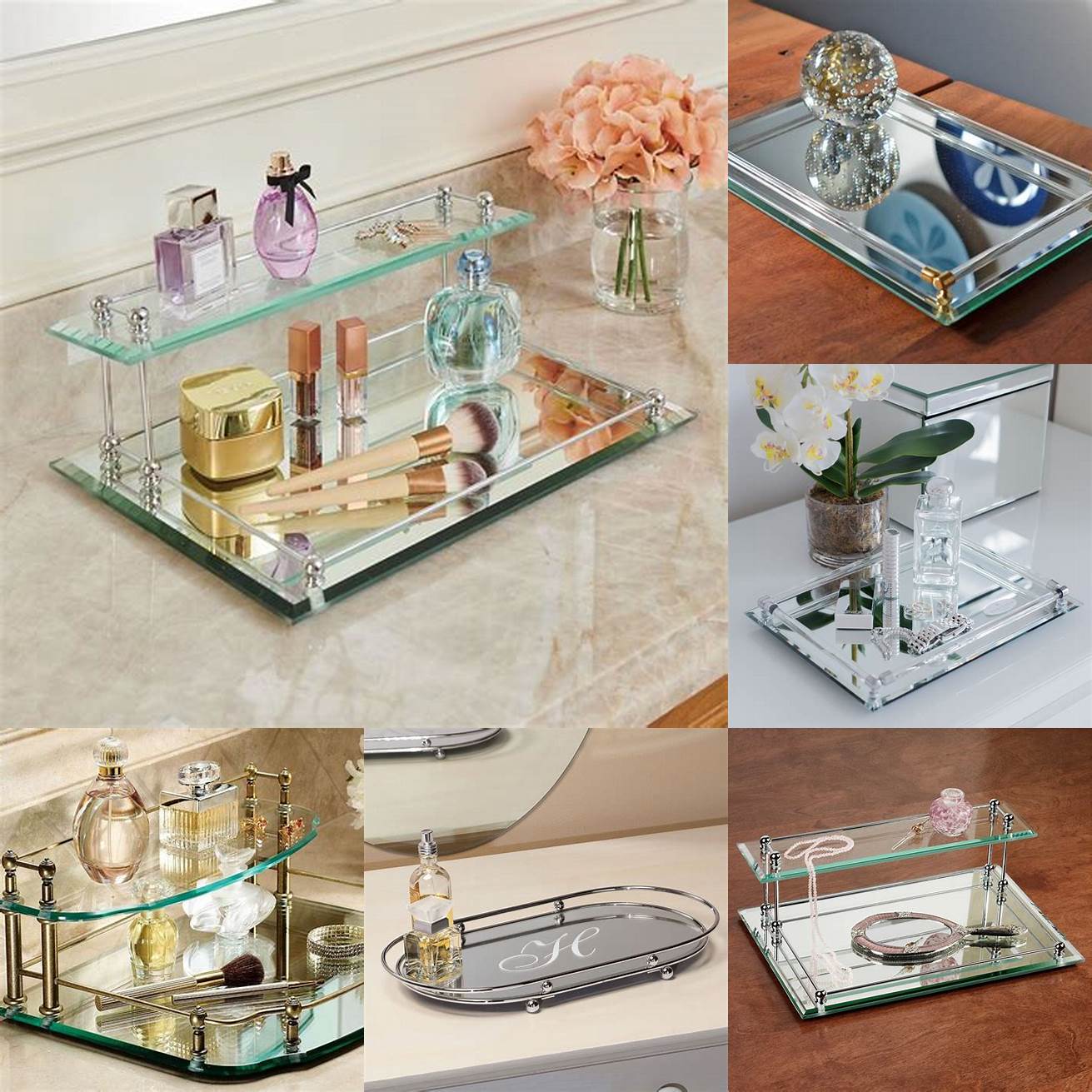 Image 4 Minimalist Glass Vanity Tray