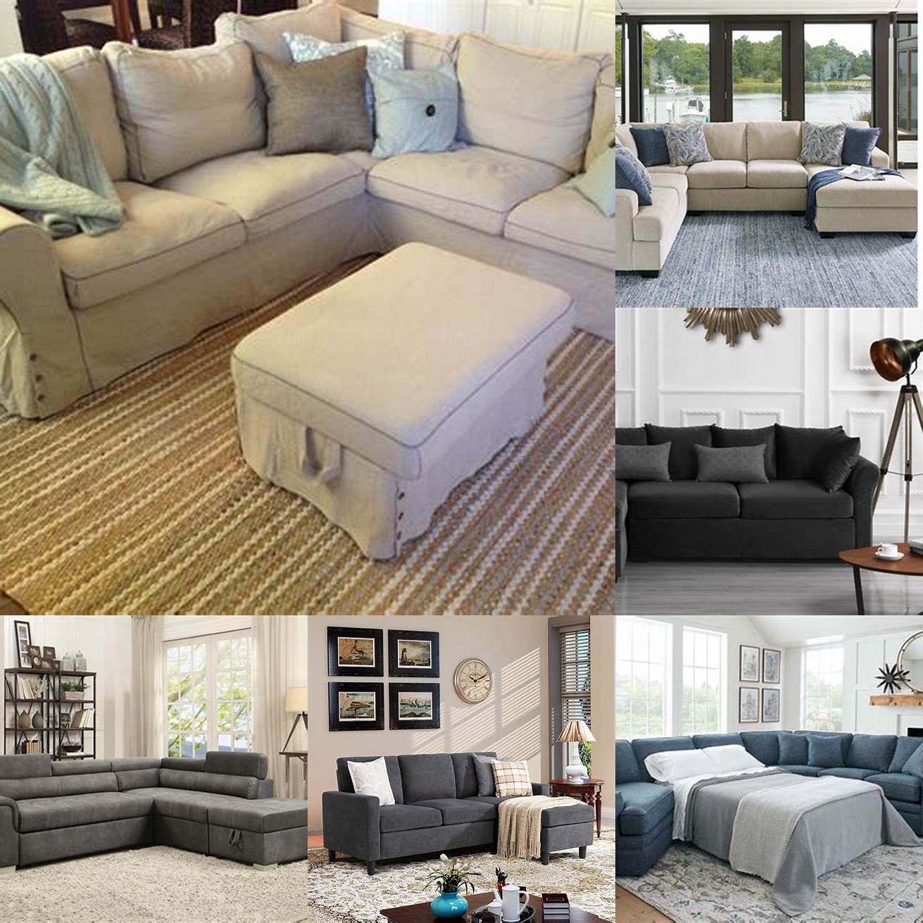 Image 4 Sectional Sofa Sleeper with Removable Covers