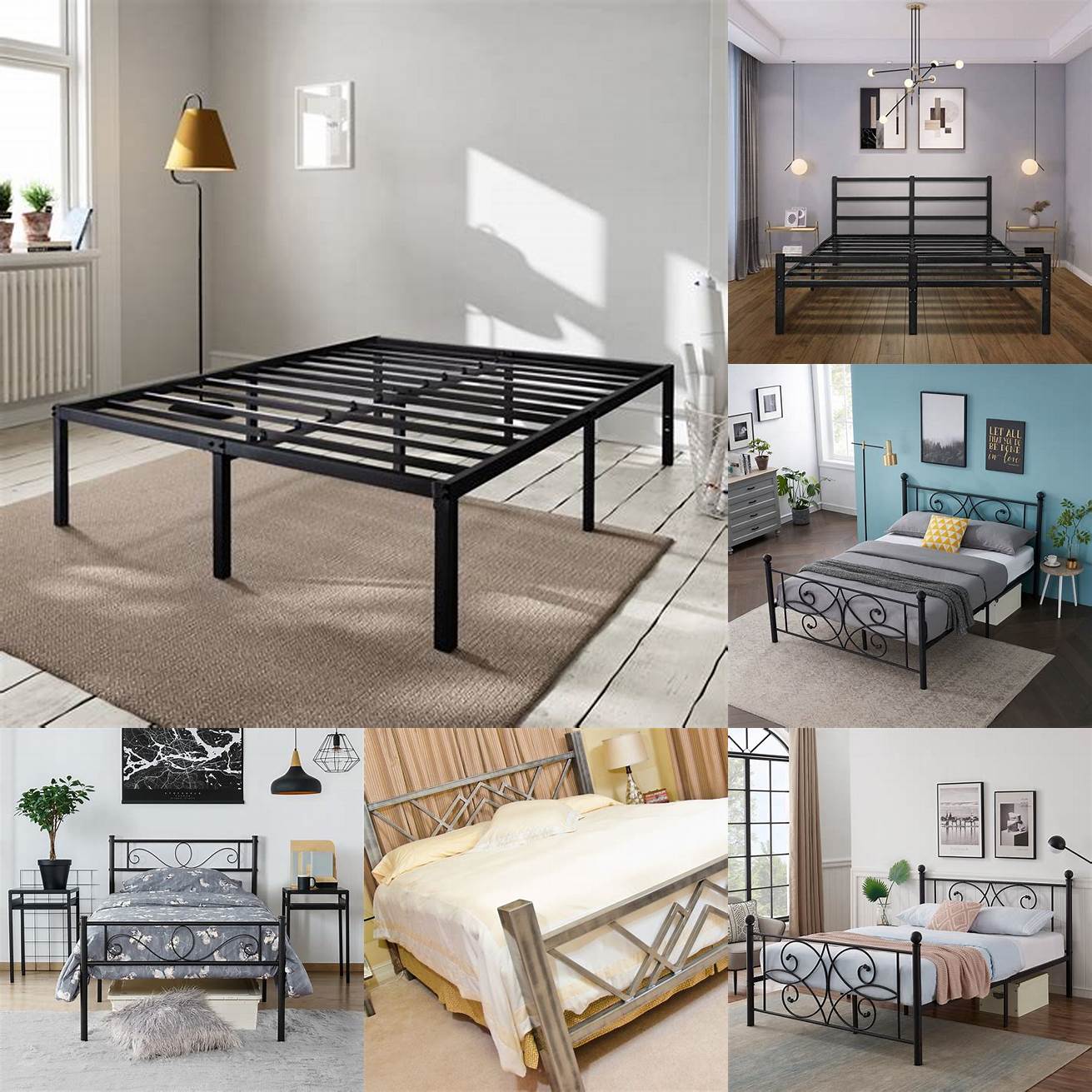 Image 6 Metal Bed Frame with Storage Space