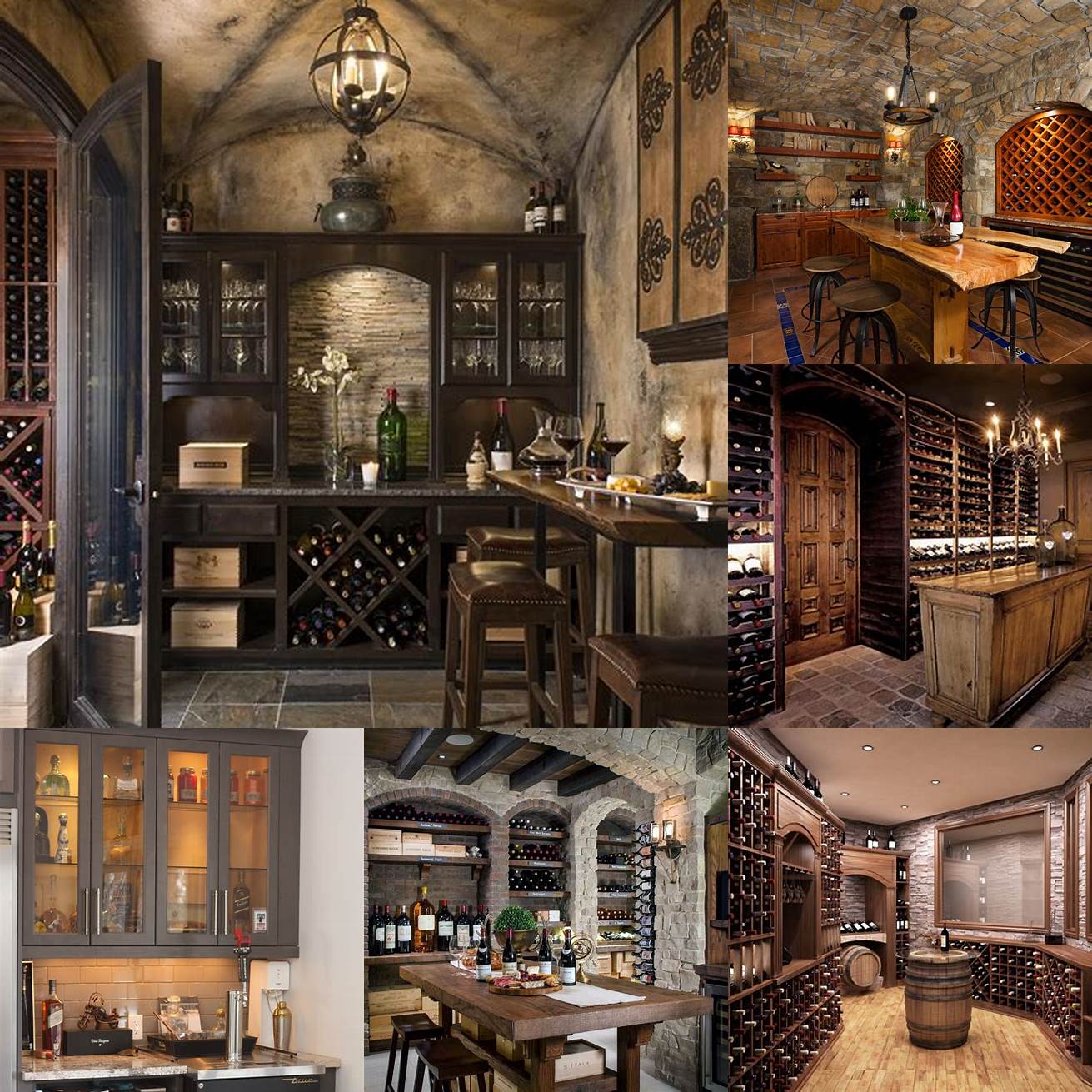 Image Idea 5 Wine cabinet with a rustic style
