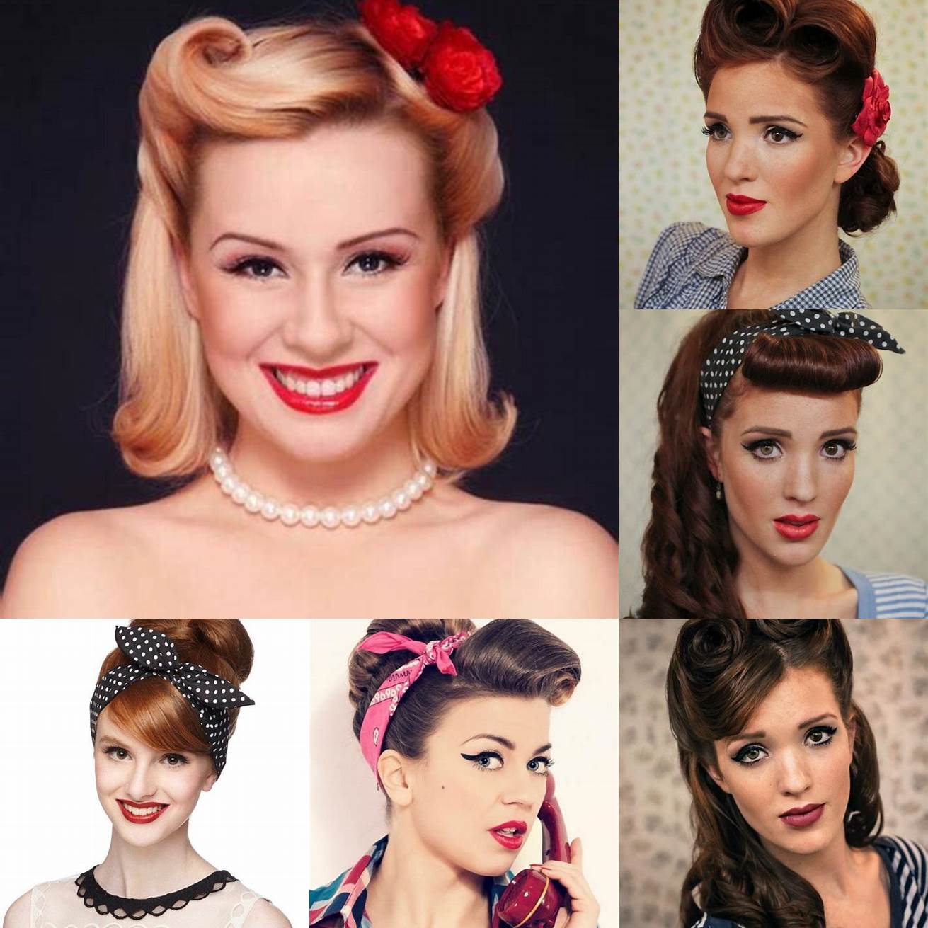 Image coiffure pin-up