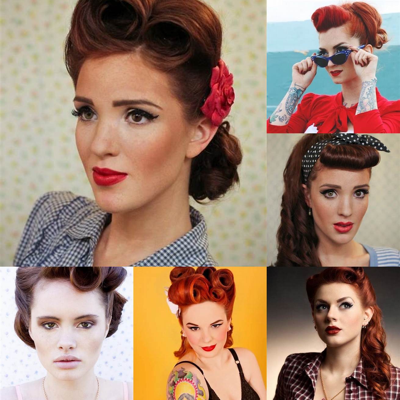 Image coiffure rockabilly