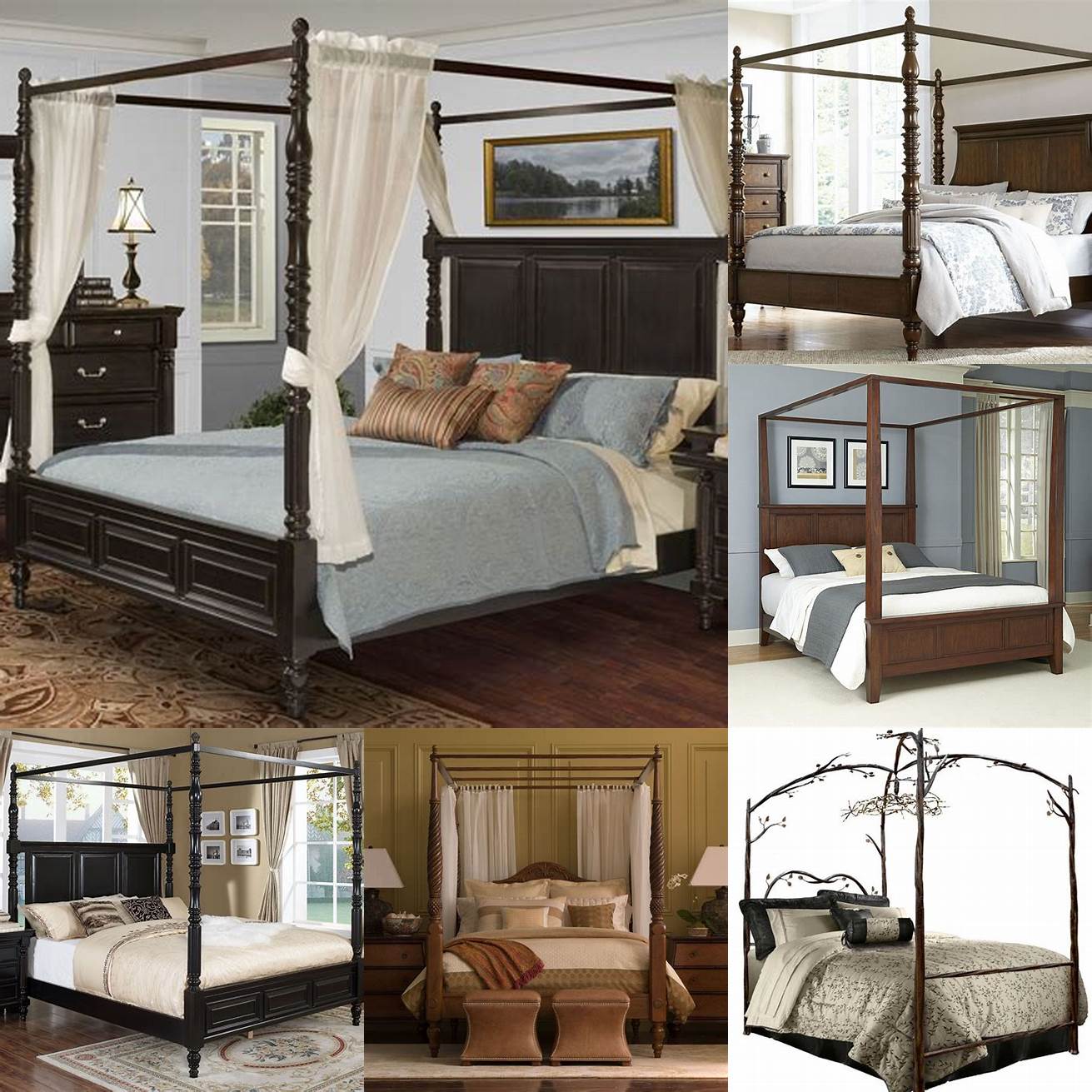 Image of a Canopy California King Bed