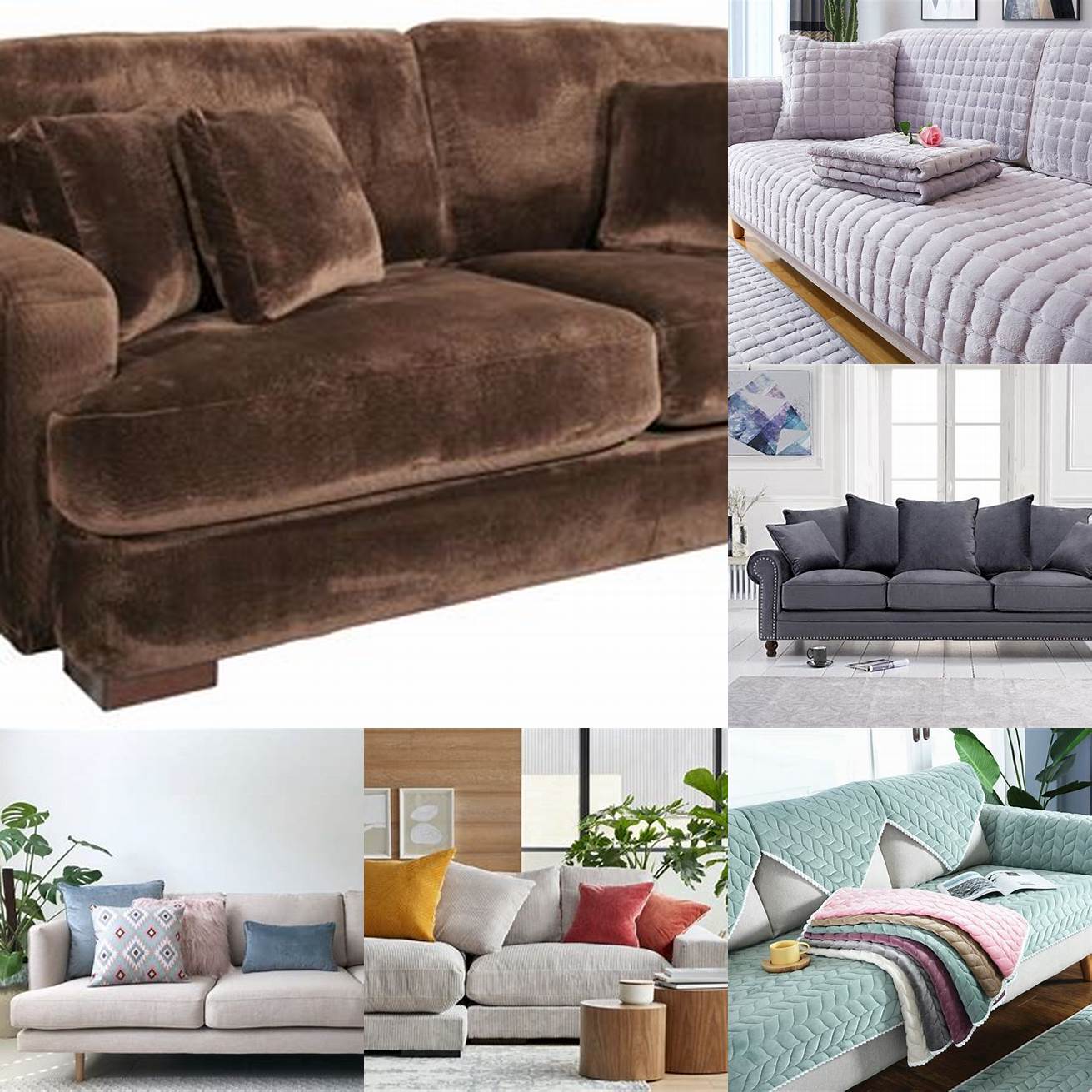 Image of the sofas plush cushions