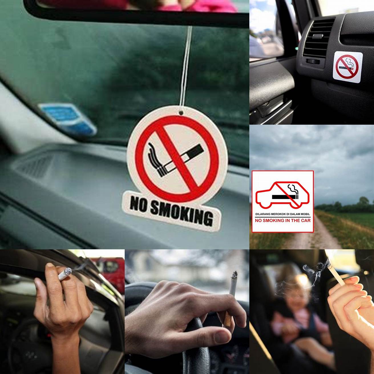 Jangan Merokok di dalam Mobil