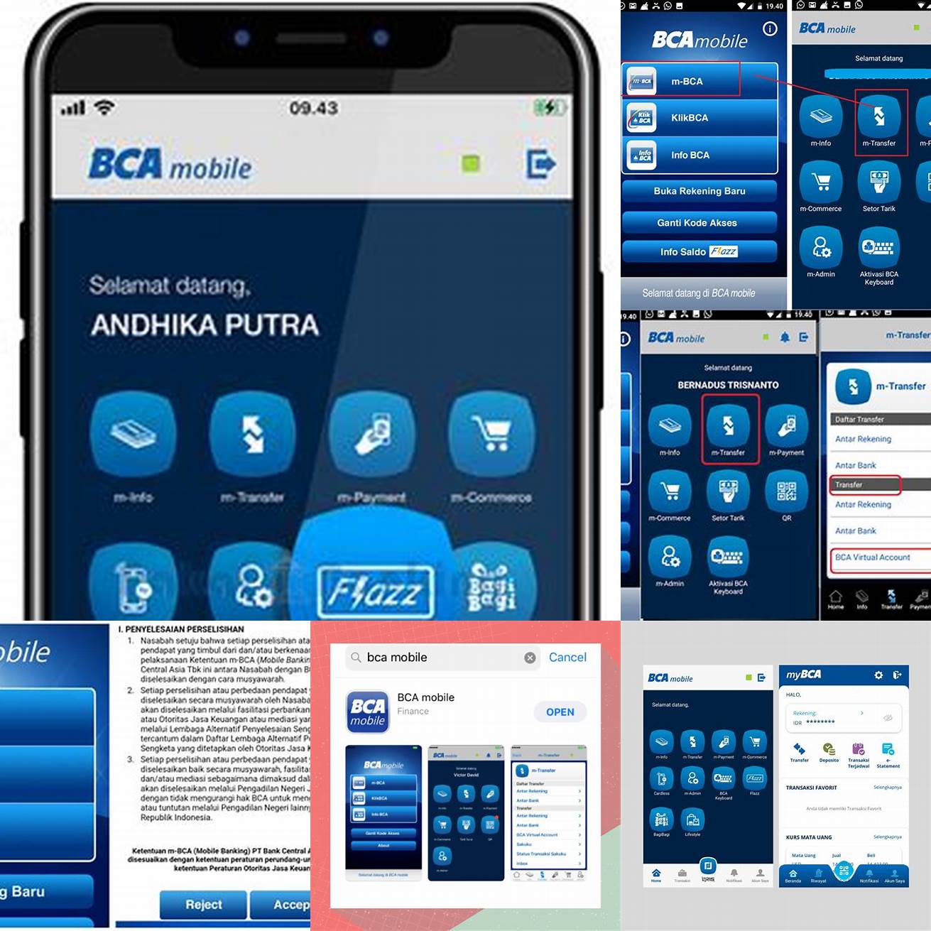 Kedua pilih menu Flazz pada halaman utama aplikasi BCA mobile