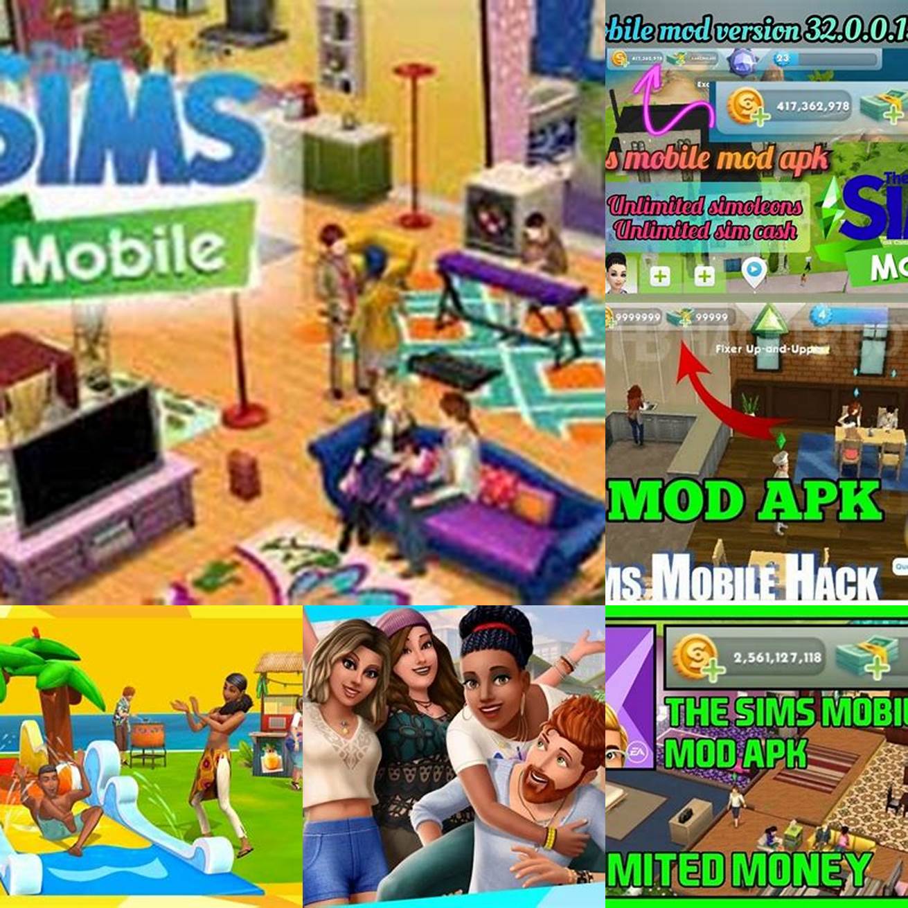 Langkah 2 Cari The Sims Mobile Mod Apk di kolom pencarian situs web