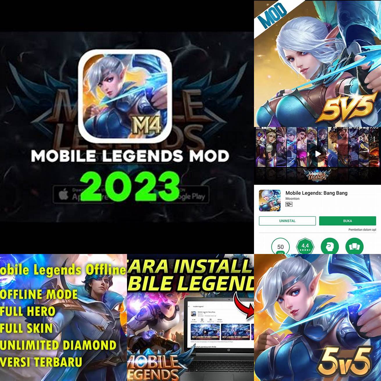 Langkah 3 Install aplikasi mobile legends mod