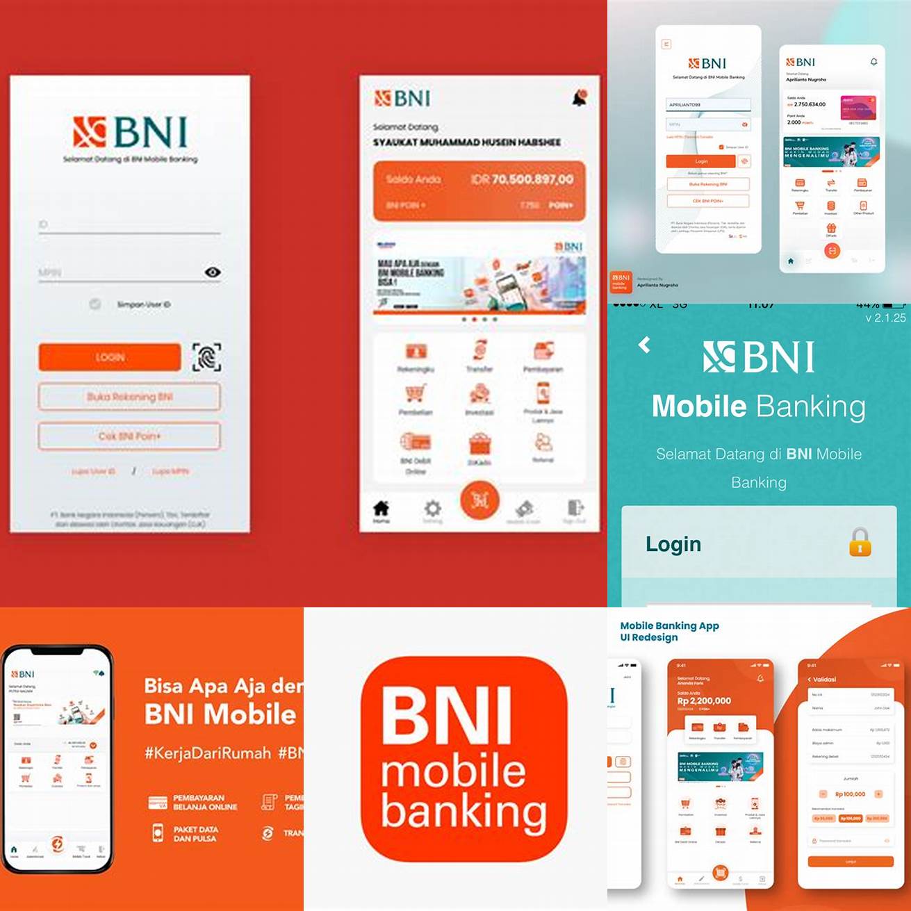 Mendownload aplikasi BNI Mobile Banking