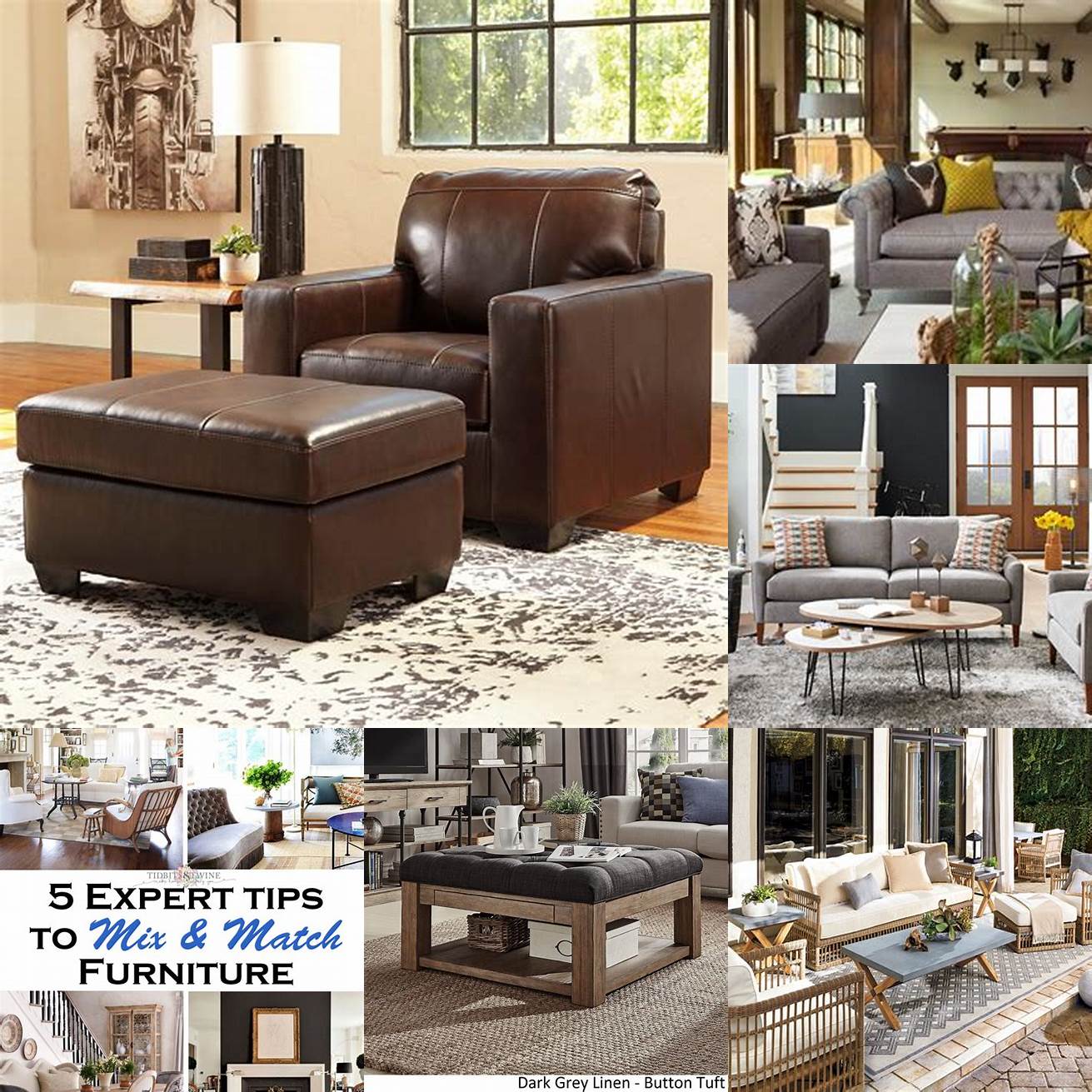 Mix and match Ottoman furniture works well with other styles such as vintage and industrial Mix and match pieces to create a unique look
