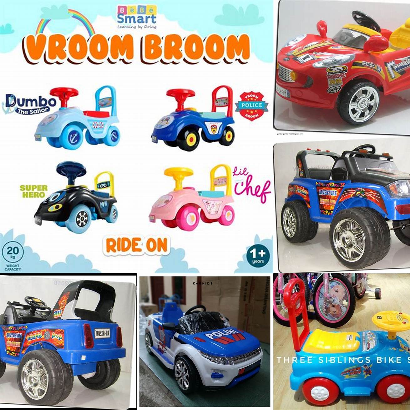 Mobil Mobilan Anak Bertema Karakter