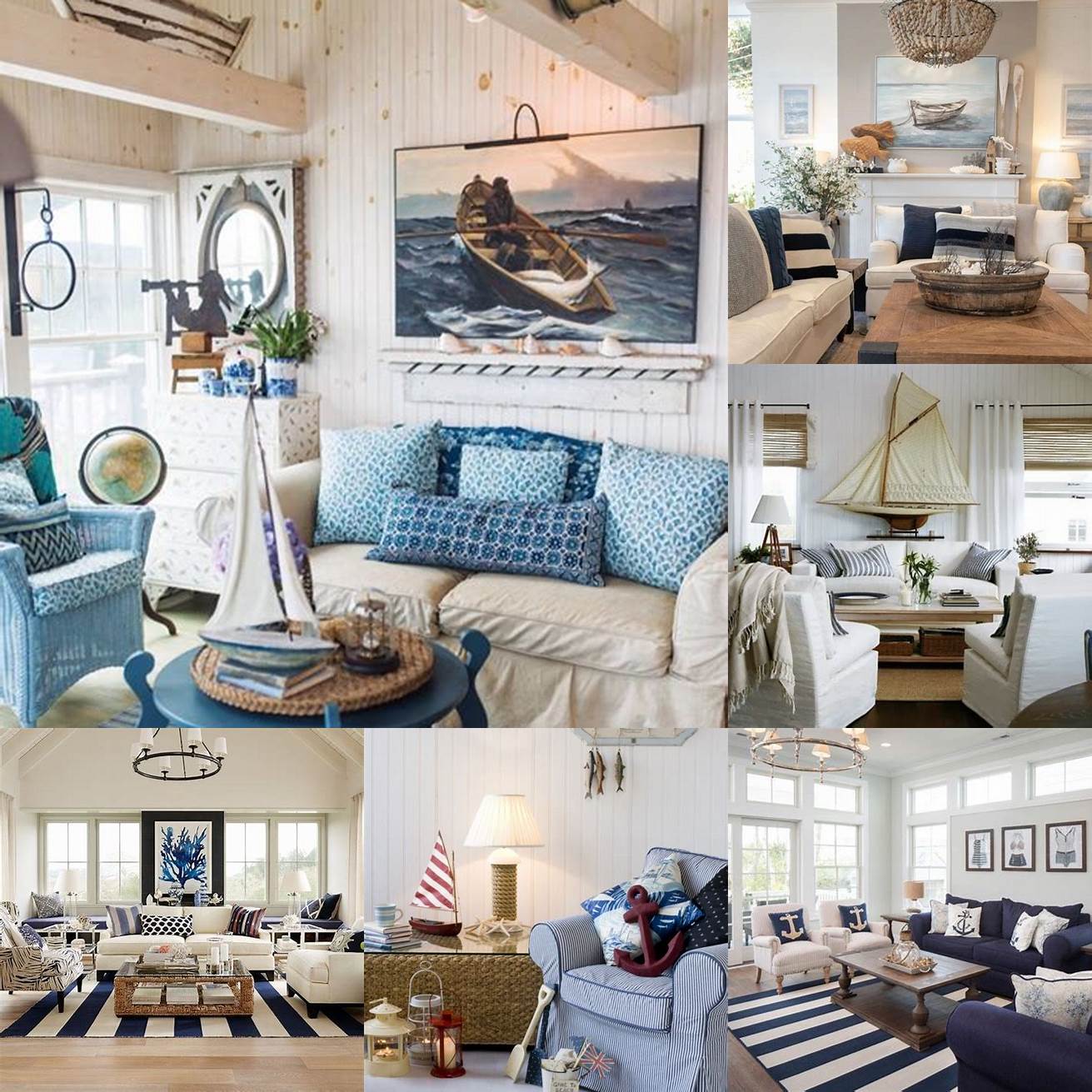 Nautical decor can be overdone leading to a cheesy or cliche look