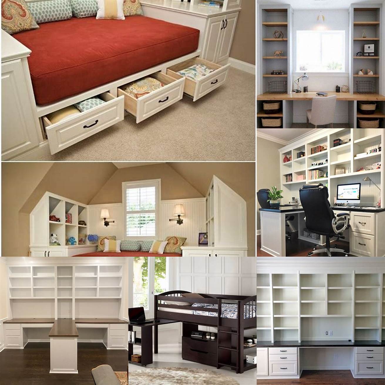 Organized Some Desk Beds come with built-in storage such as drawers or shelves to help you keep your workspace organized