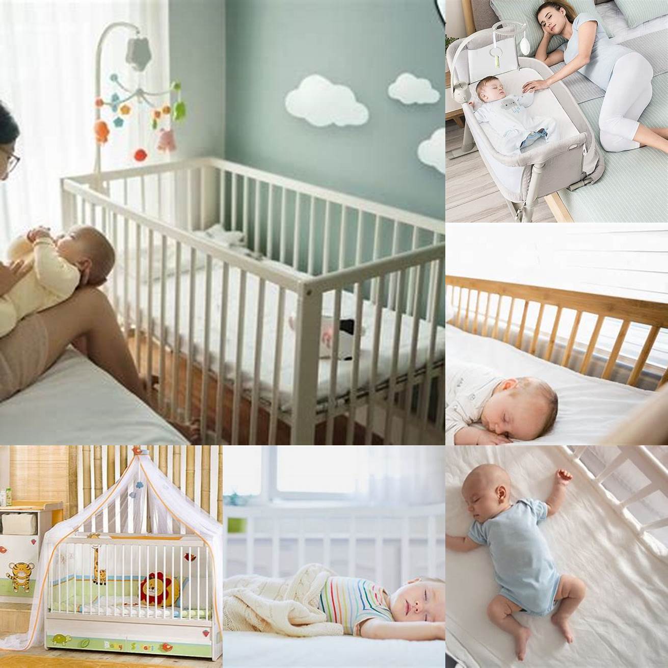 Pastikan tempat tidur bayi memiliki bahan yang nyaman dan mudah dibersihkan